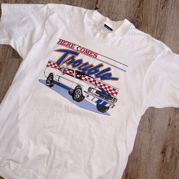 VTG 90’s Ford Mustang Racing Tee - Picture 2 of 7